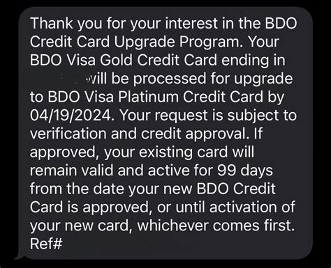 2024 BDO CREDIT CARD UPGRADE PROGRAM FAQs .